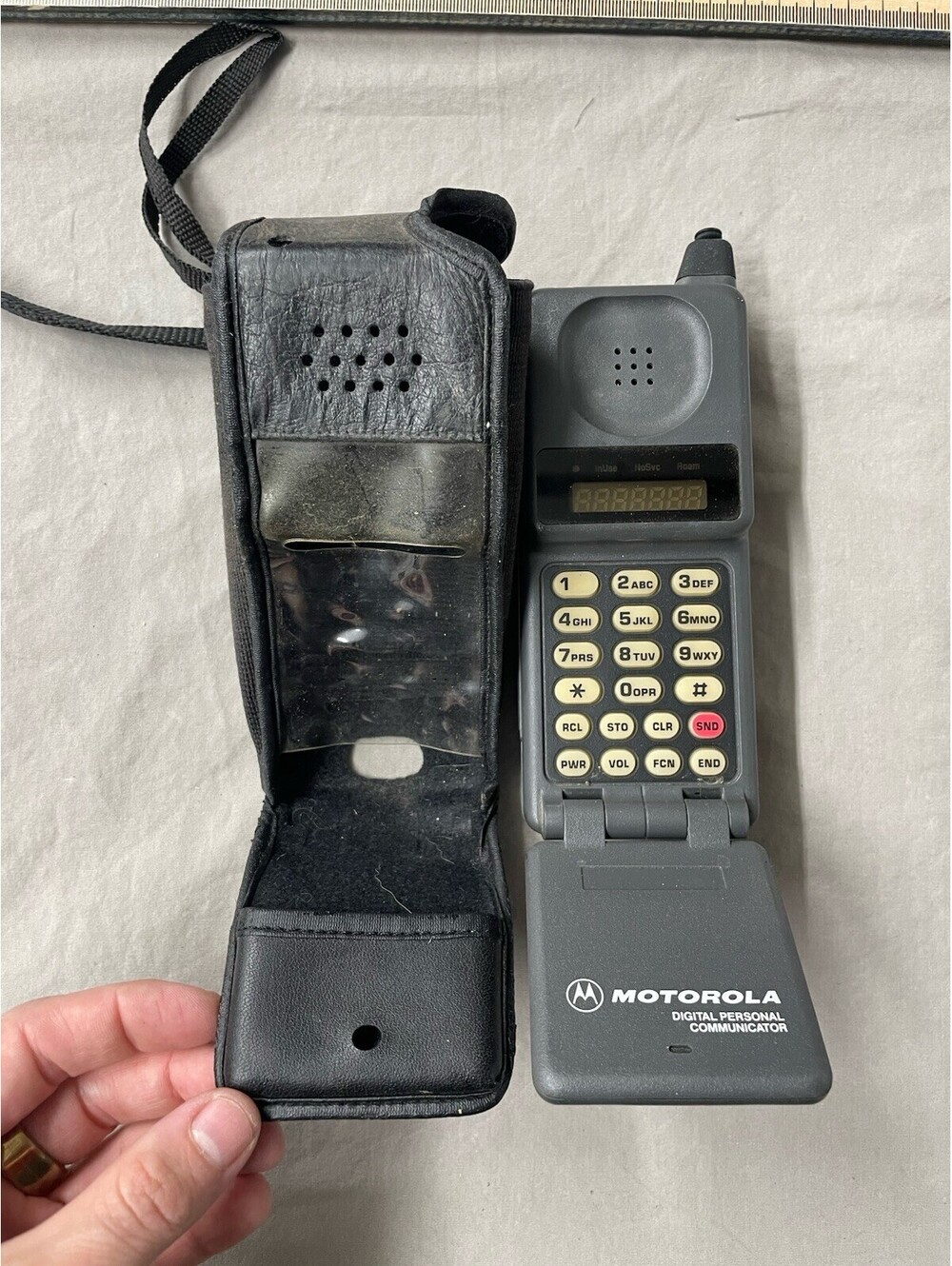 VINTAGE MOTOROLA "BRICK" FLIP PHONE UNTESTED.